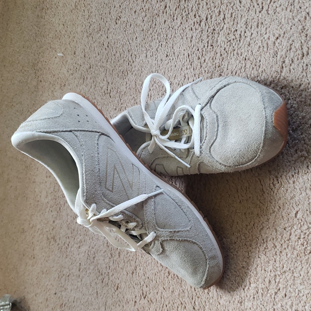 New Balance Grey Suede Sneakers - Picture 2 of 3